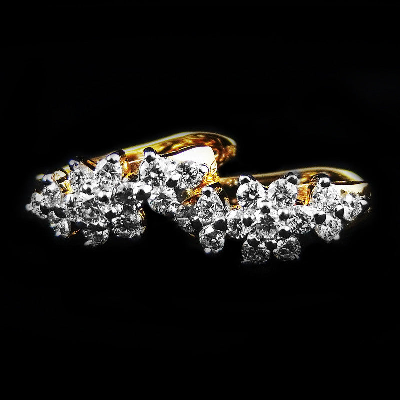 Diamond Earring in 22K Gold (ต่างหูเพชร)