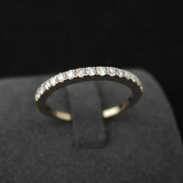 Diamond Ring in 22K Gold (LJR11553BS) (PG) (แหวนทองชมพูประดับเพชร)
