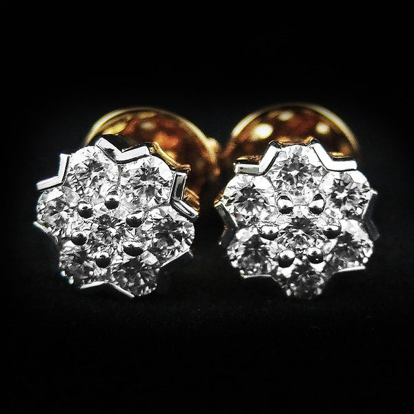 Diamond Earring in 22K Gold (ต่างหูเพชร)