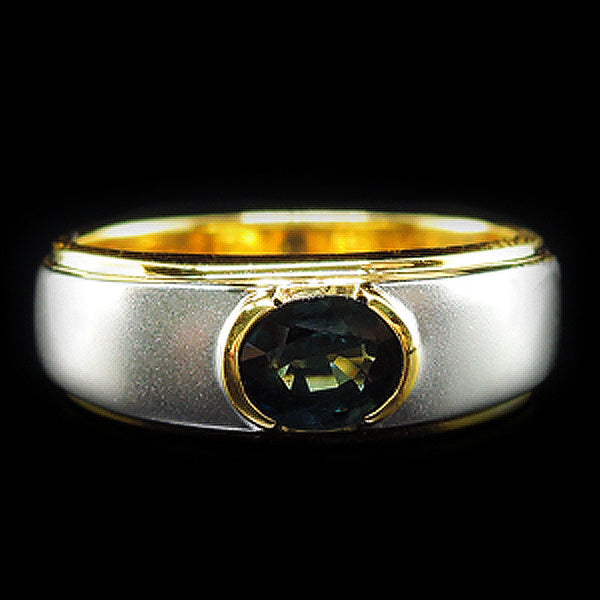 Blue Sapphire Ring in 22K Gold (แหวนไพลิน)