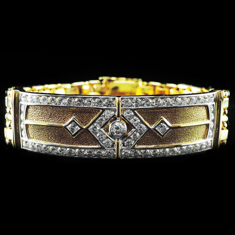 Diamond Bracelet in 22K Gold (สร้อยข้อมือเพชรชาย)